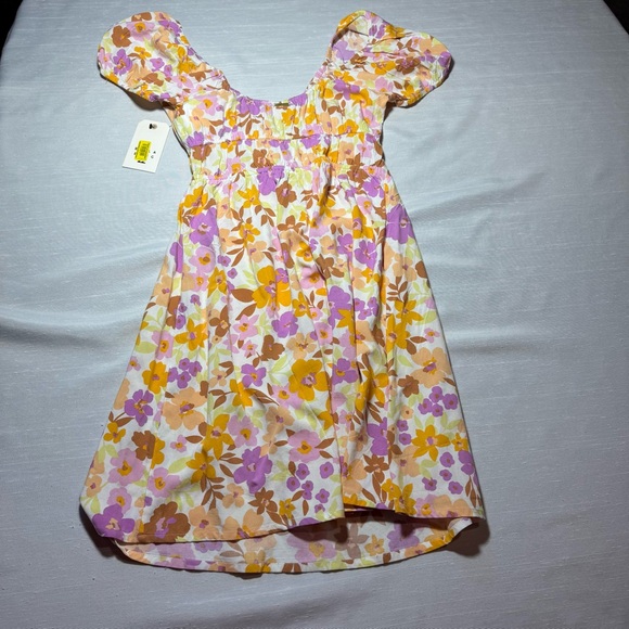 Billabong Floral Puff Sleeve Mini Dress NWT Medium - Picture 6 of 6
